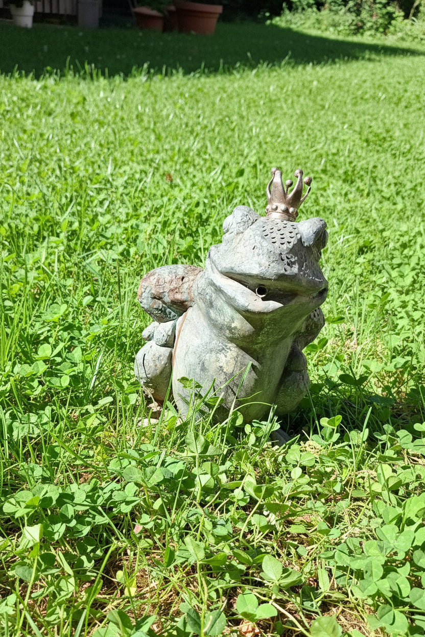 Messing Figur Frosch