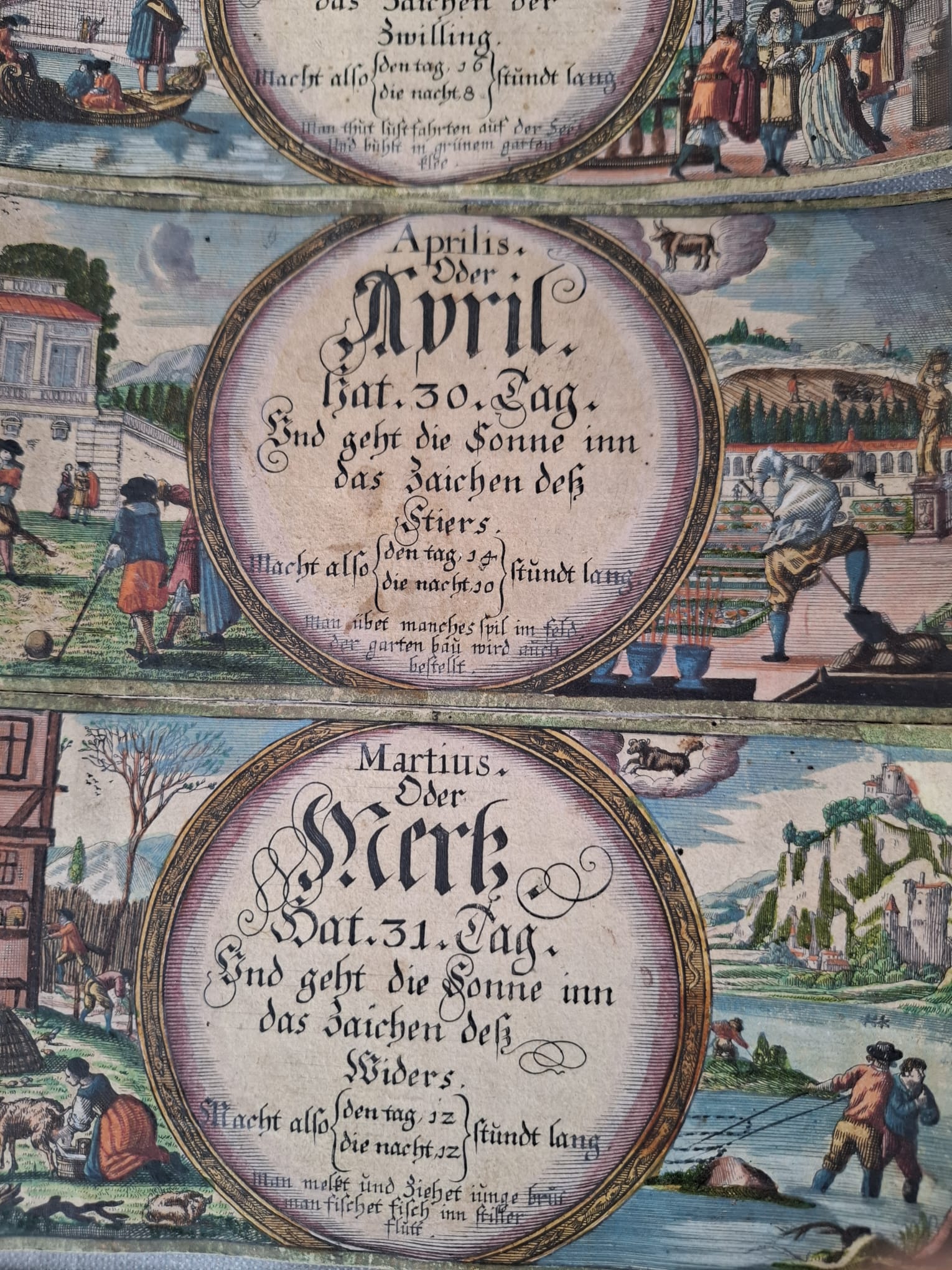 Antike Sternzeichenkarten
