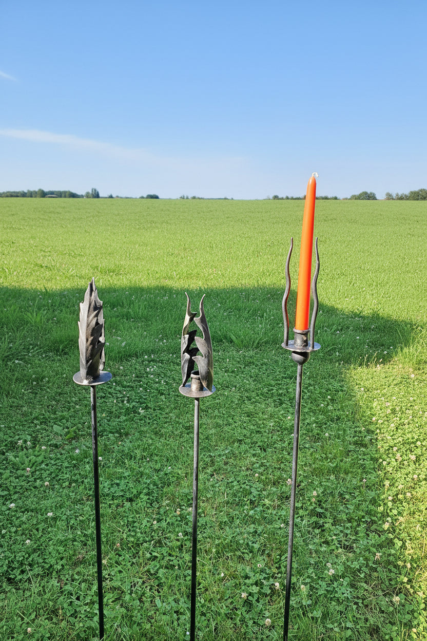 Gartenlichter Dekoration mit Kerze