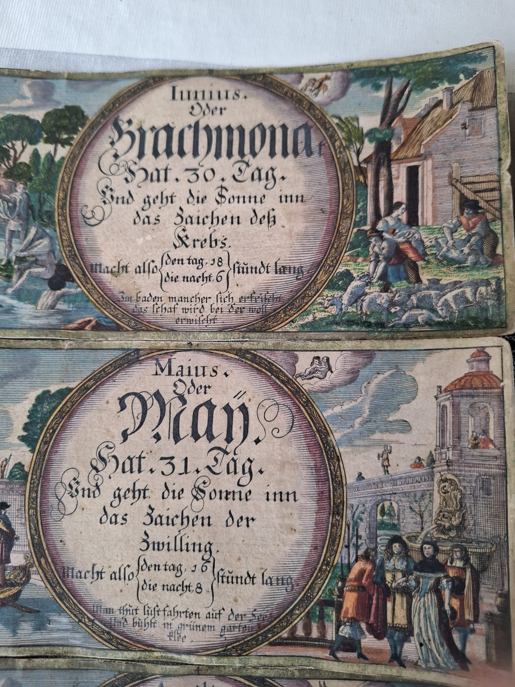 Antike Sternzeichenkarten