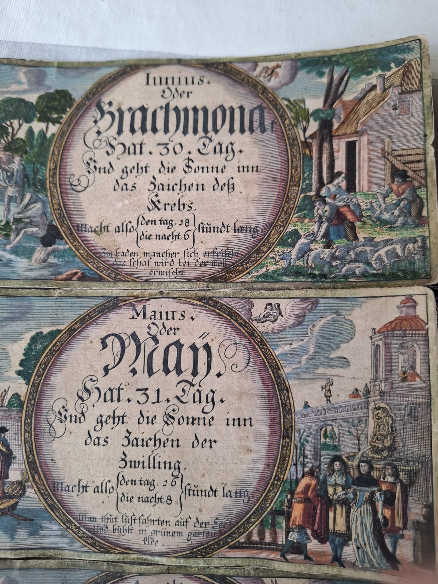 Antike Sternzeichenkarten