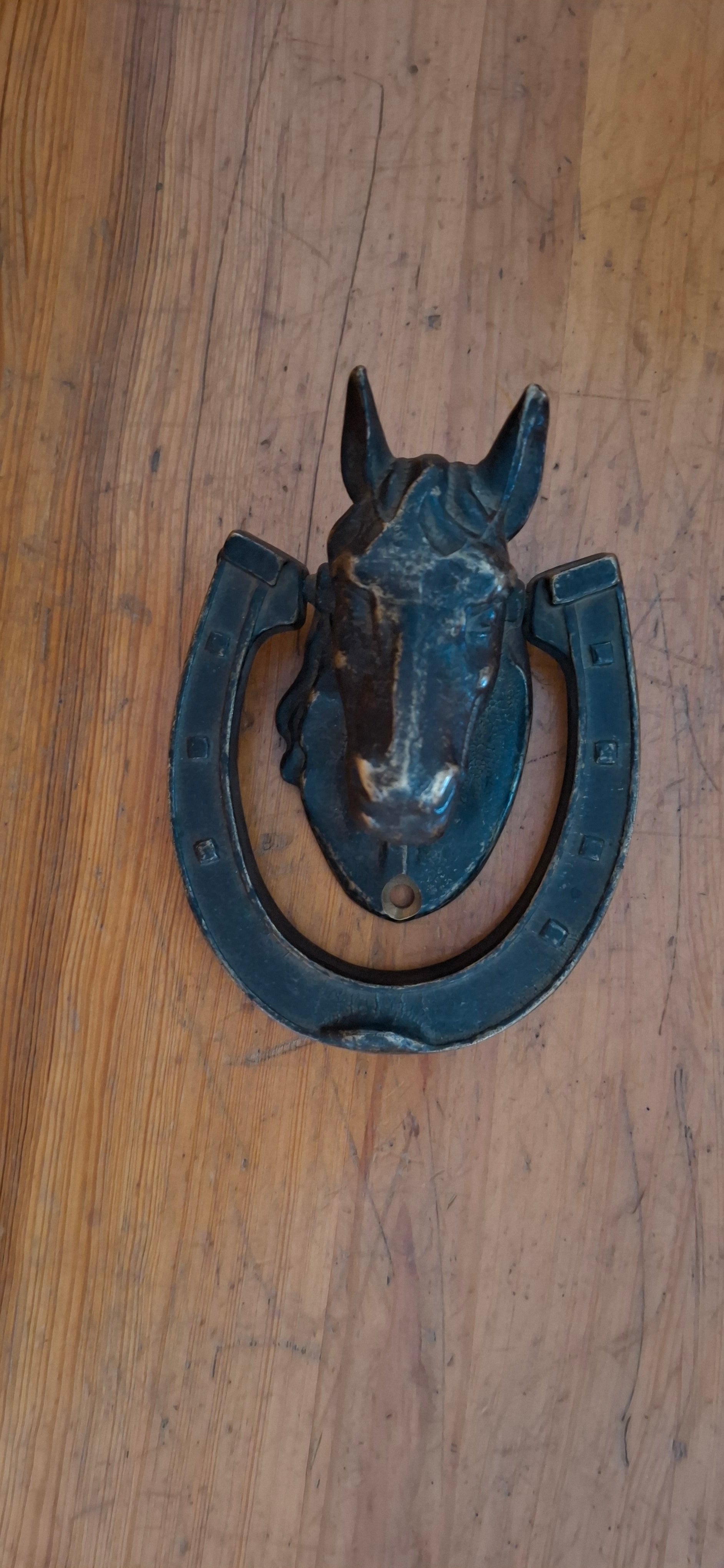 Türklopfer Pferd Bronze