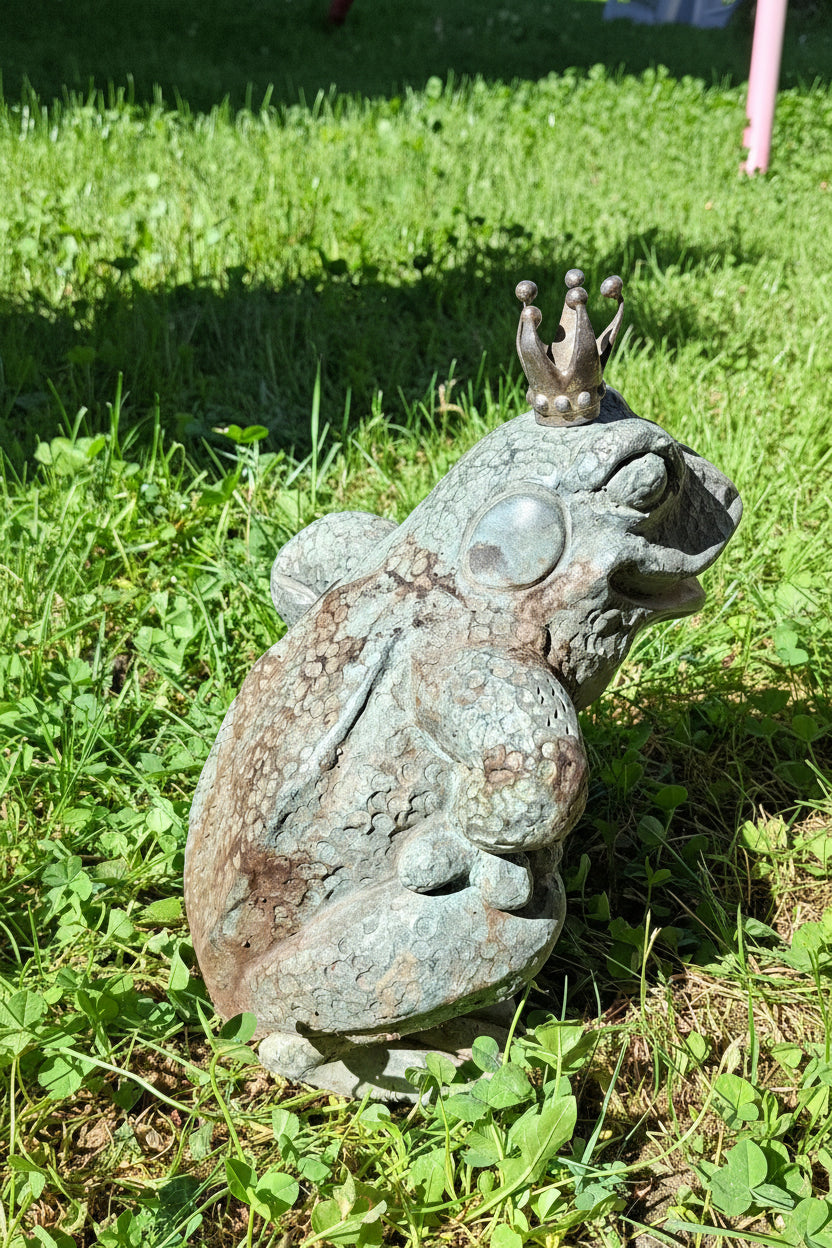 Messing Figur Frosch