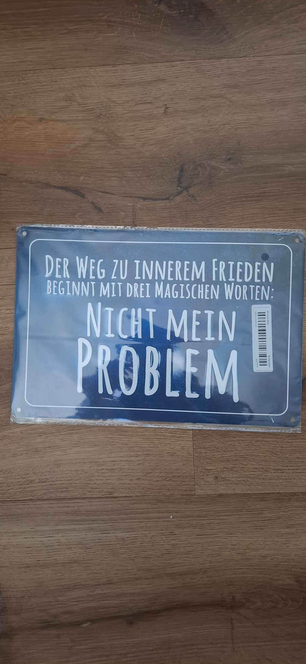 Lustiges Blechschild