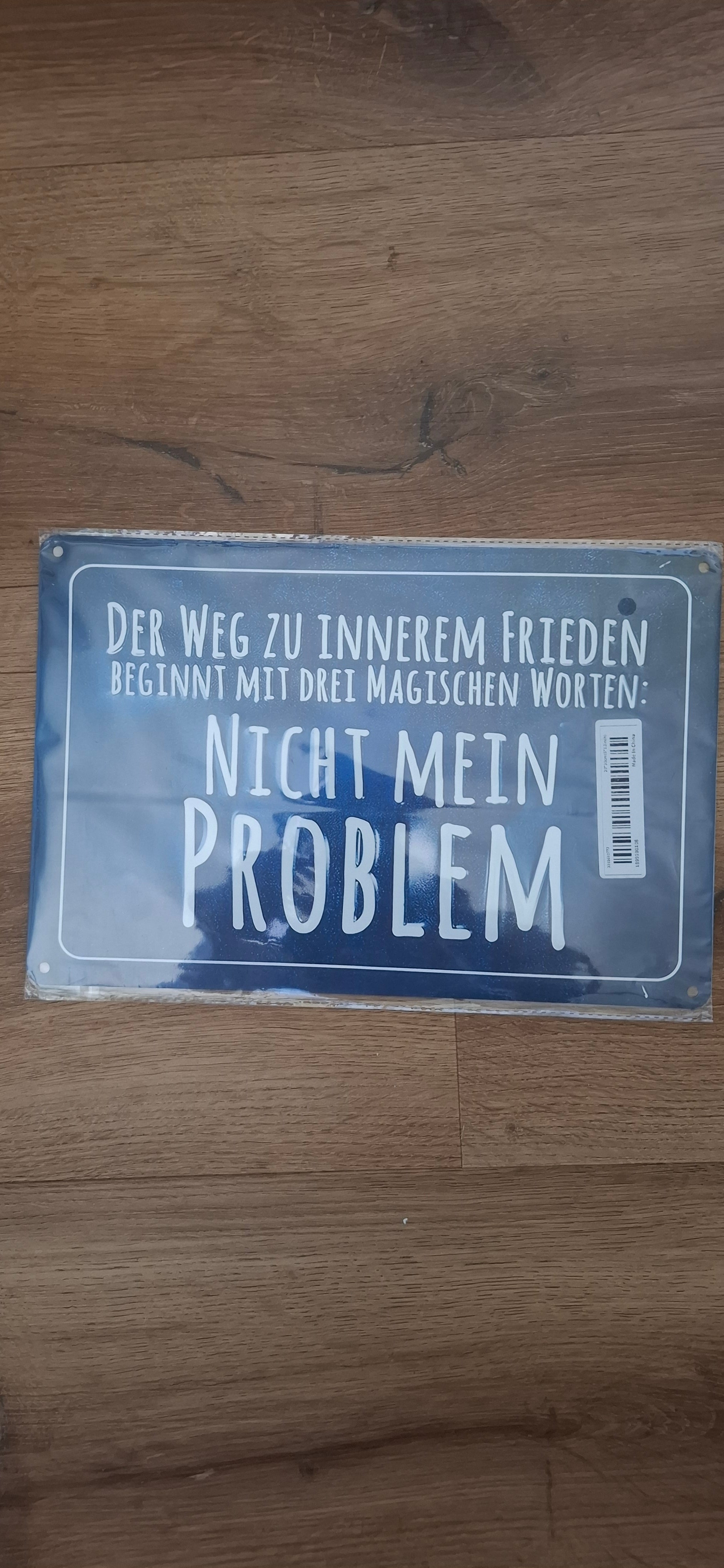 Lustiges Blechschild