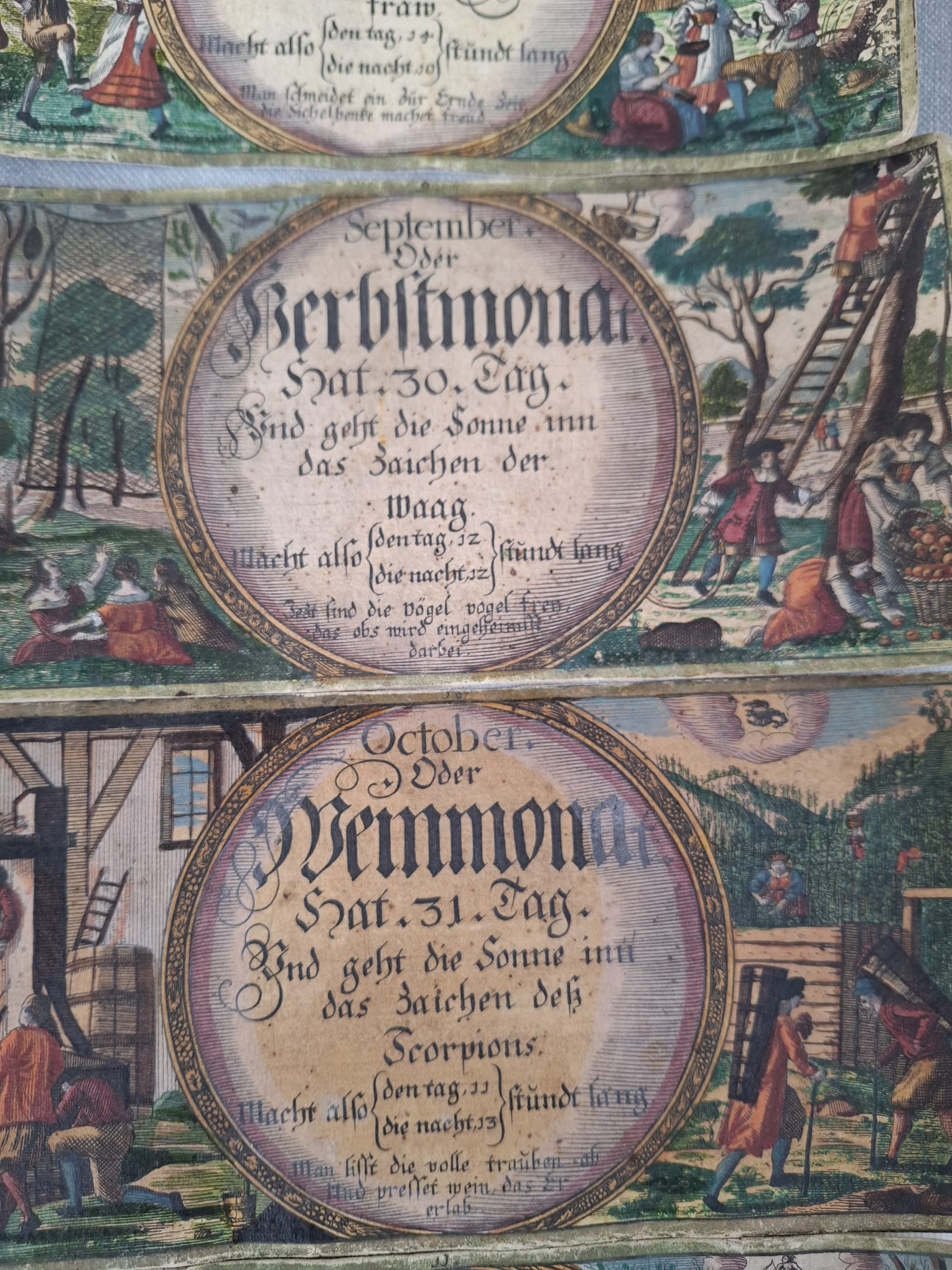 Antike Sternzeichenkarten