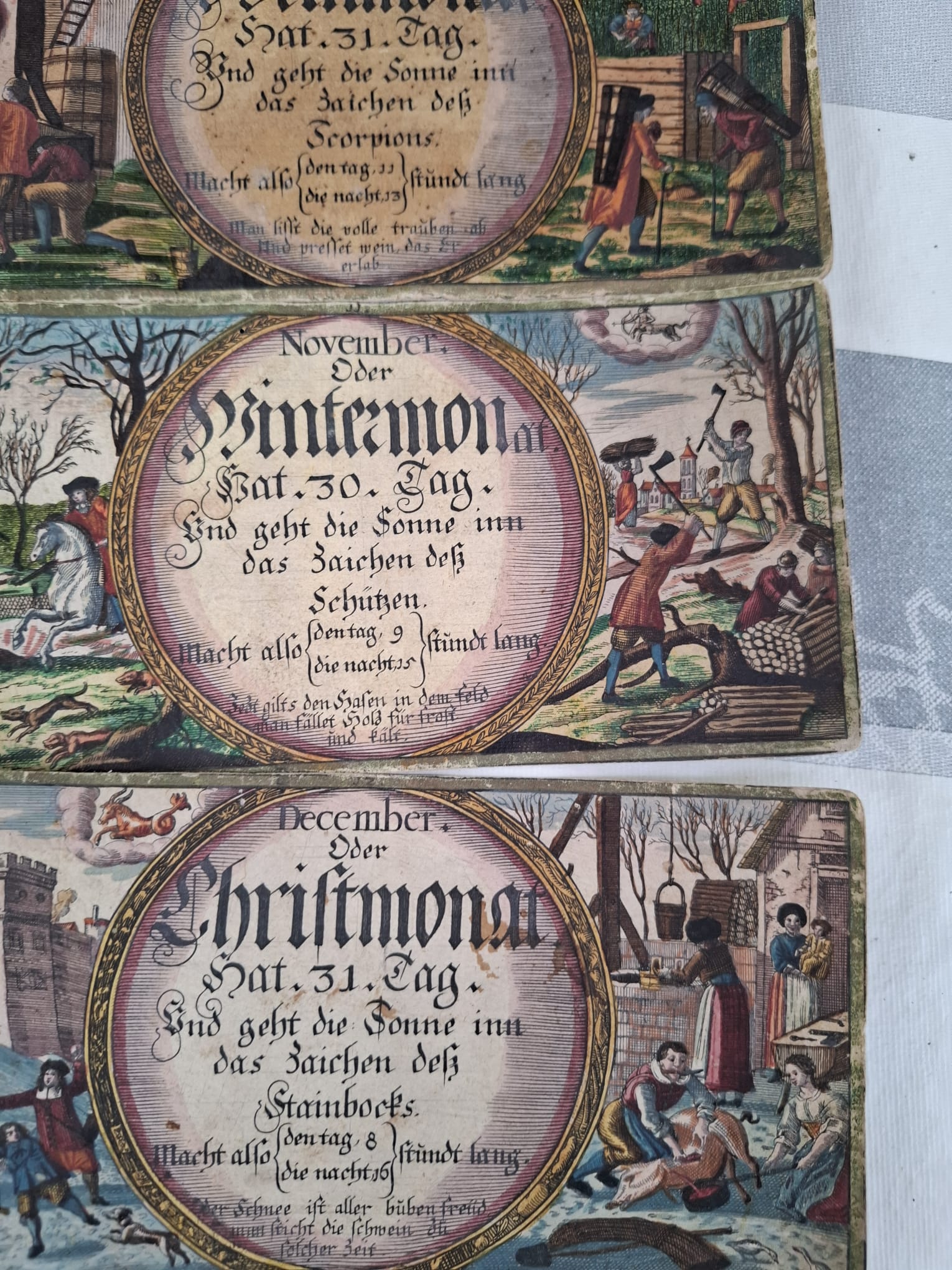 Antike Sternzeichenkarten