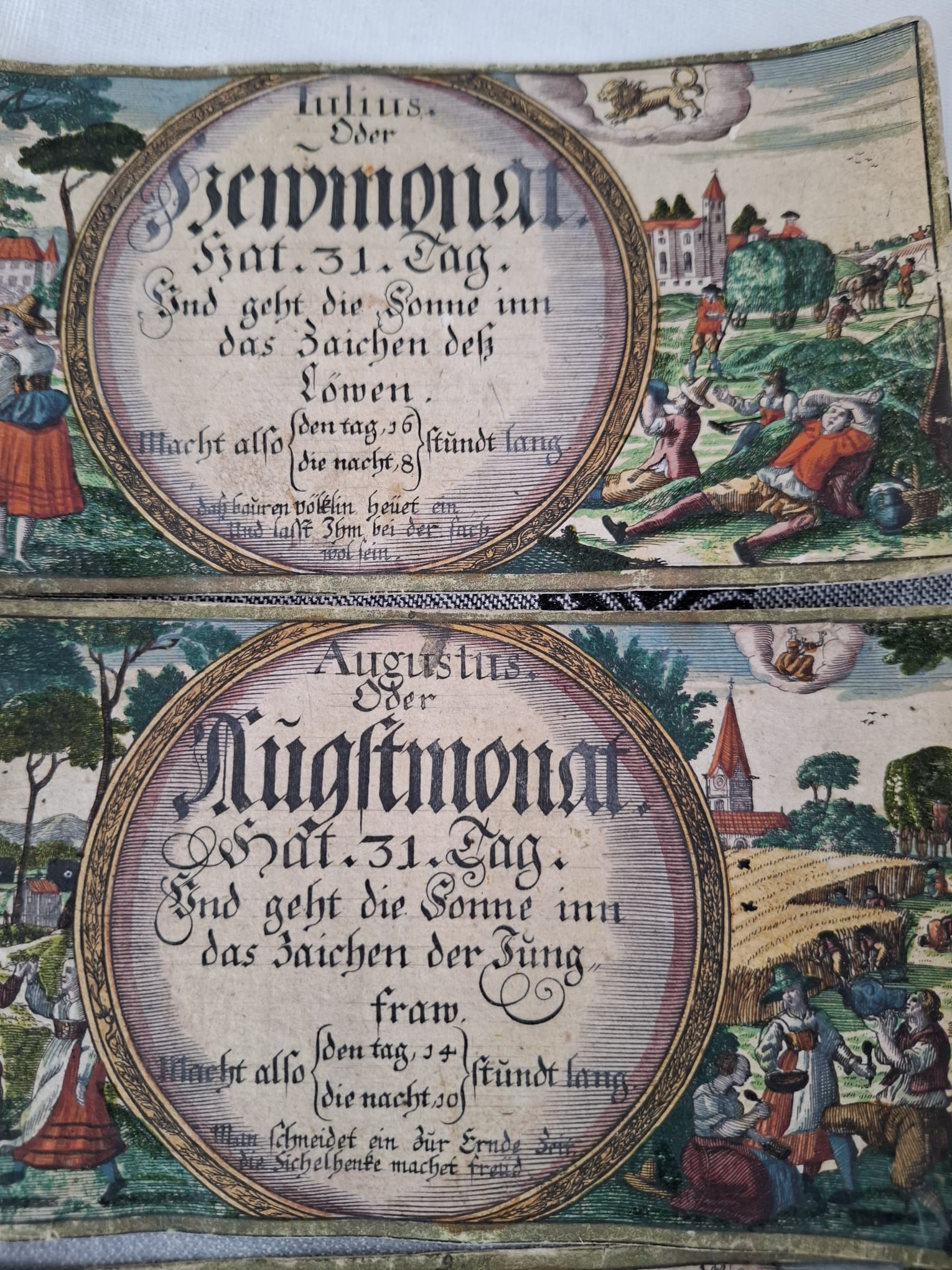 Antike Sternzeichenkarten