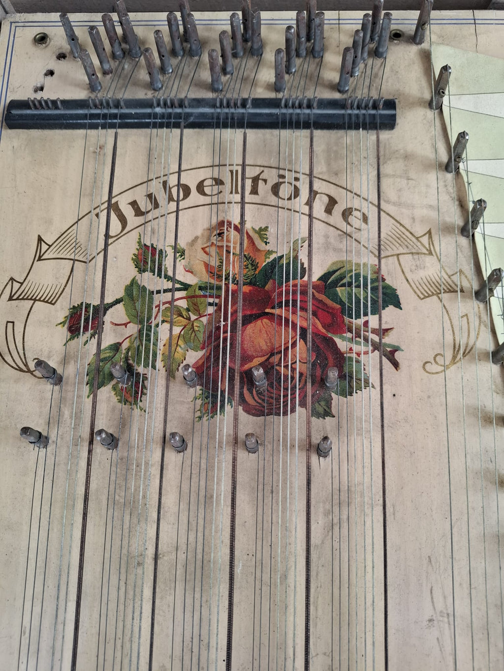 Antike Konzert Violin Harfe