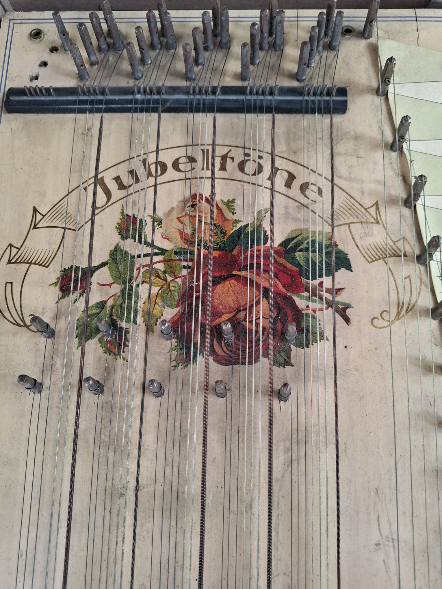 Antike Konzert Violin Harfe